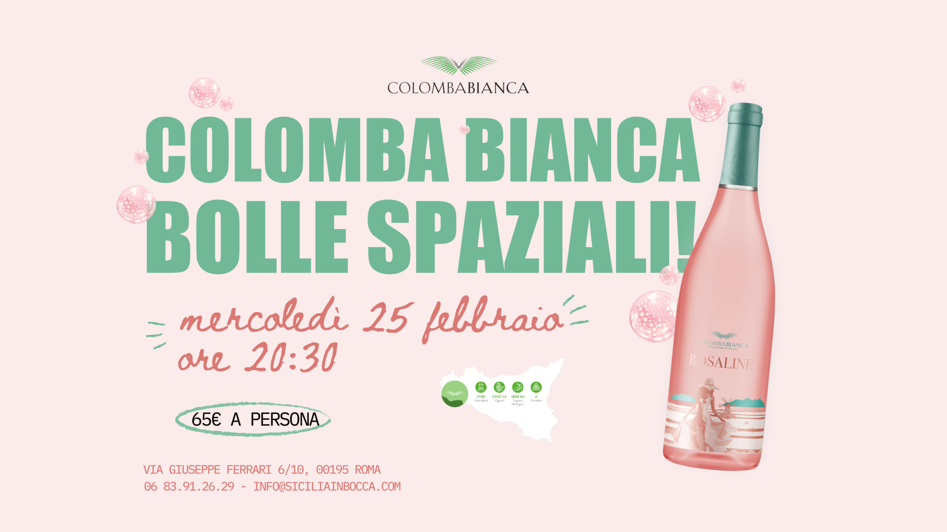 bolle spaziali colomba bianca